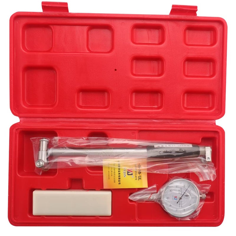 Oudtinx Dial Bore Gauge Set Range 50-160mm(1.97-6.23") Diameter Indicator Measuring Engine Cylinder Tool Kit - Image 1